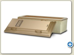 Wilbert Bronze - Concrete vault with bronze alloy and ABS plastic lining with Marbelon exterior